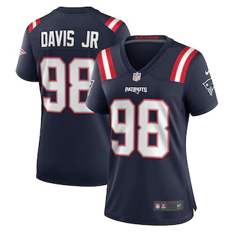 womens nike carl davis jr navy new england patriots game pl